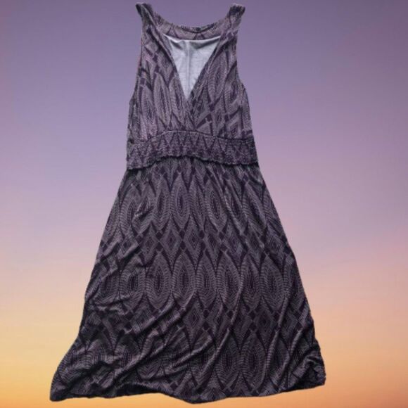 Liz Lange Maternity V-Neck Patterned Sleeveless Dress XL - Picture 1 of 6